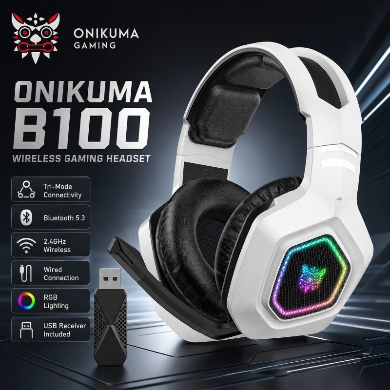 Gaming Console In Amazon - ONIKUMA B100 Draadloze Gaming Headset Bluetooth