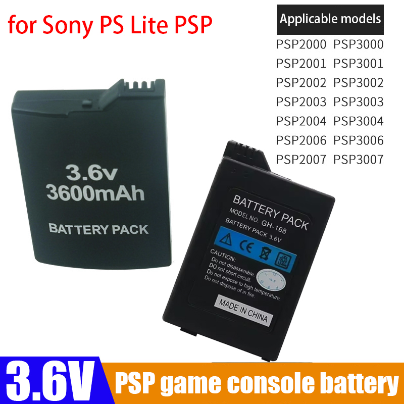 Gaming Console Psp - 3.6V 3600mAh Ingebouwde Batterij voor Sony