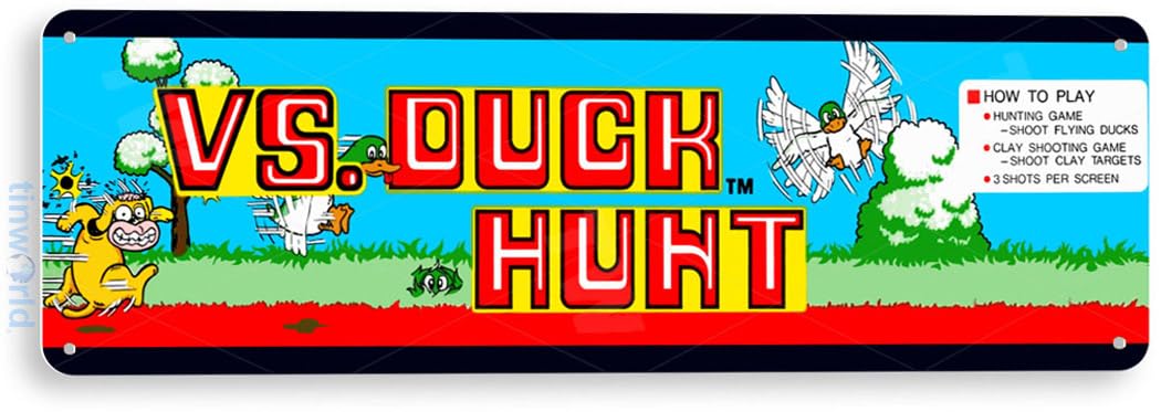 Gaming Console Shop - Tinnen Bord Duck Hunt Arcade Feesttent