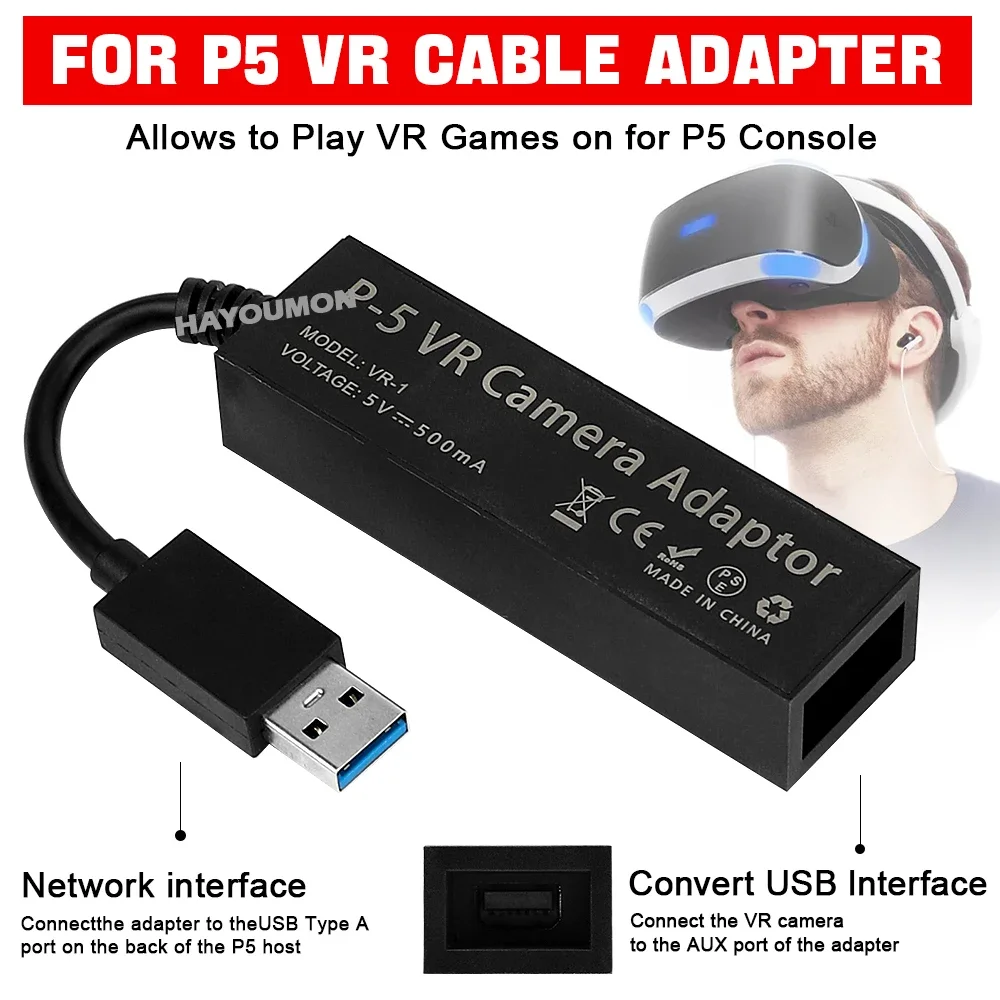 Gaming Console Ps5 - PS5 VR-kabeladapter voor PS5 console USB