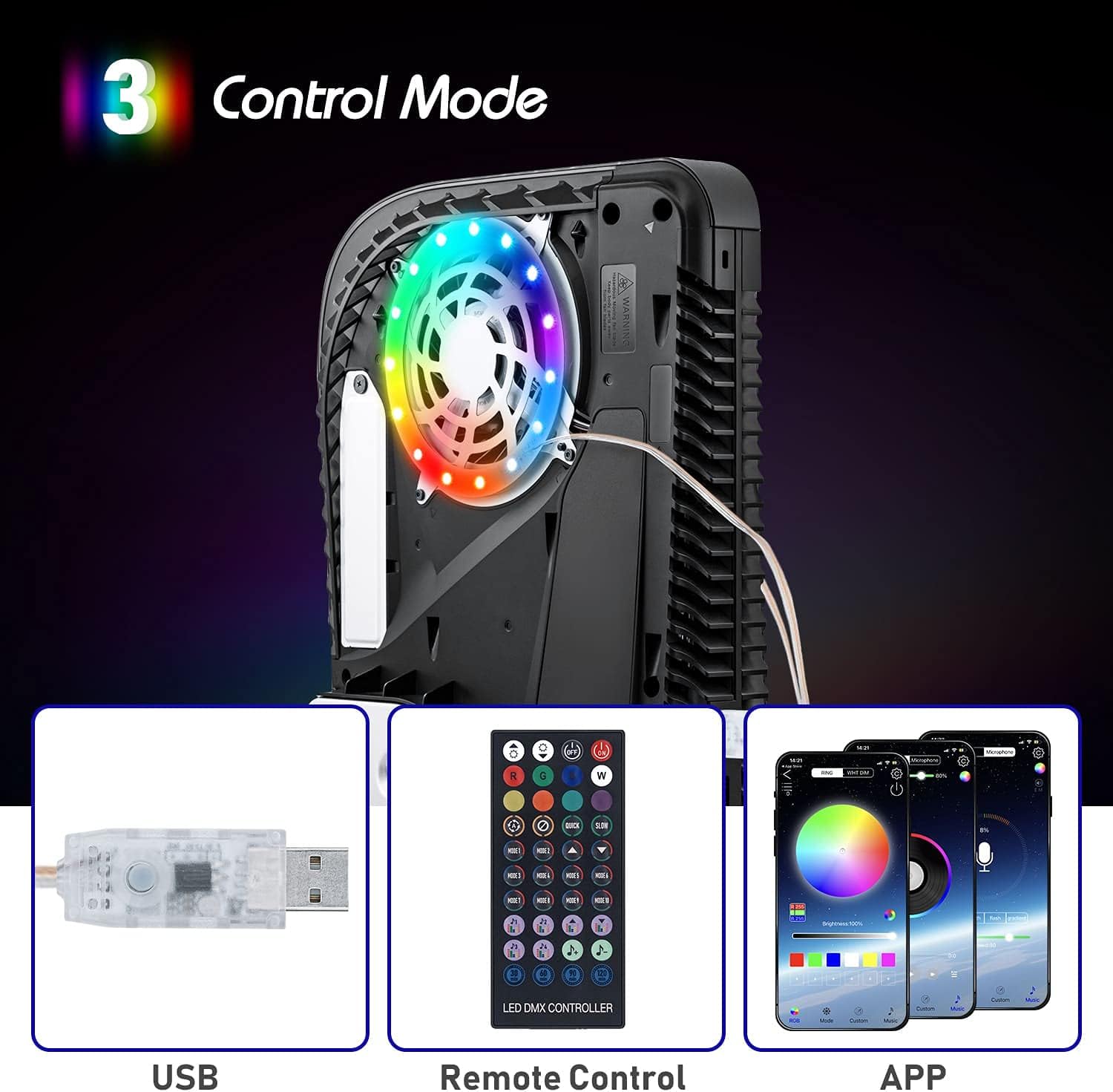 Sony Console Ps5 Slim - RGB LED-lichtstrip voor PS5 Pro/Slim/Fat originele