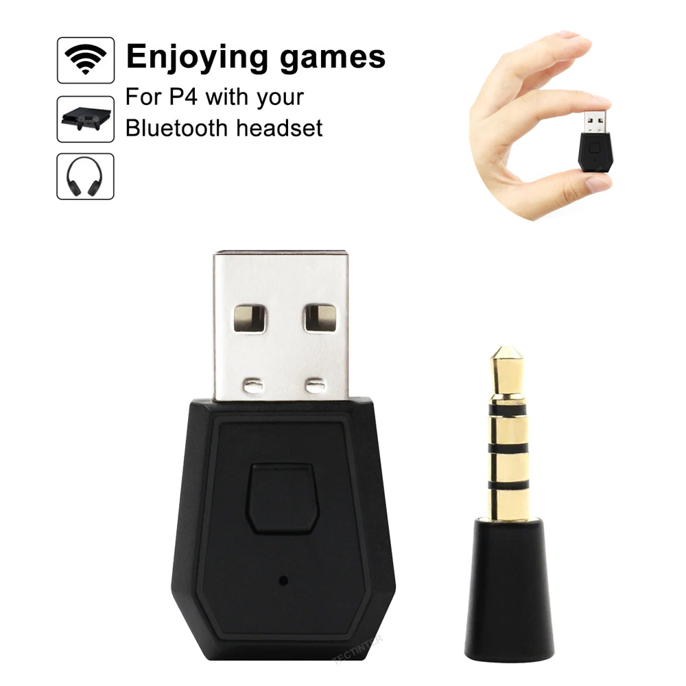 Gaming Console Headset - USB draadloze adapterontvanger voor PS4-controllerconsole voor