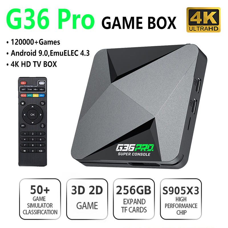 Super Game Box G36 Pro 128G 4K - Gaming Console Gs5 recensie en prijs