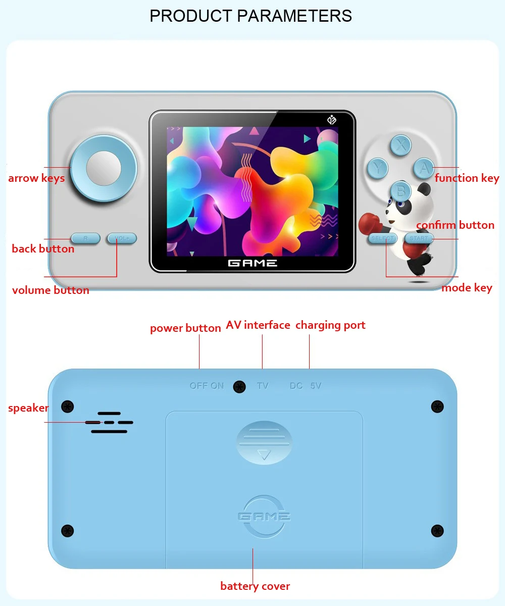 Nieuwe S5 Mini Retro Videogame - Gaming Console 6 Year Old recensie en prijs